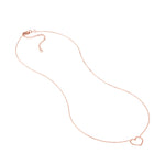 Open Wire Heart Adjustable Necklace