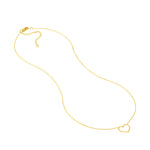 Open Wire Heart Adjustable Necklace
