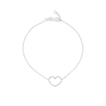 Open Wire Heart Adjustable Bracelet