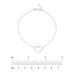 Open Wire Heart Adjustable Bracelet