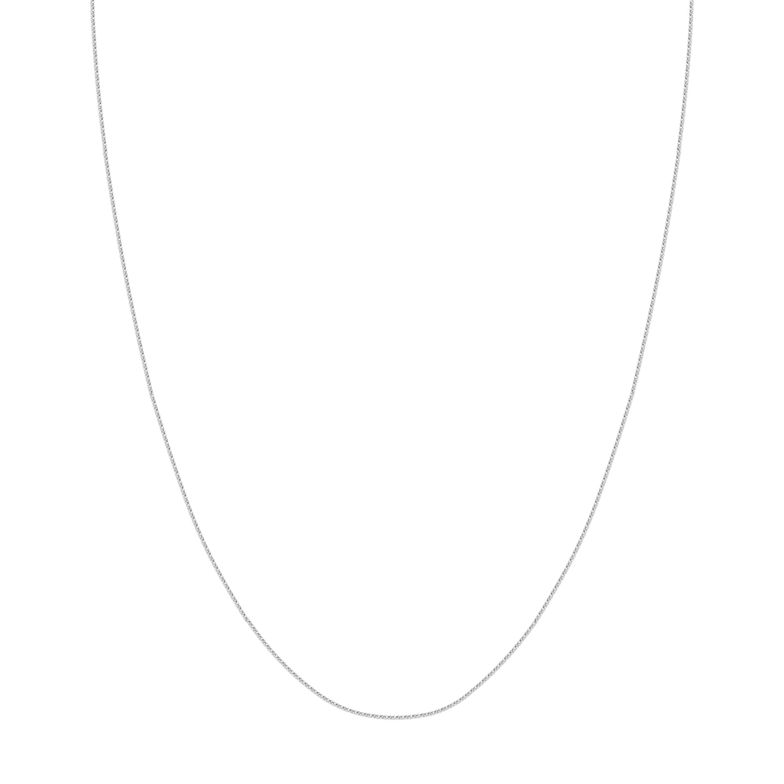 1.25mm Square Wheat Chain with Slider Bead