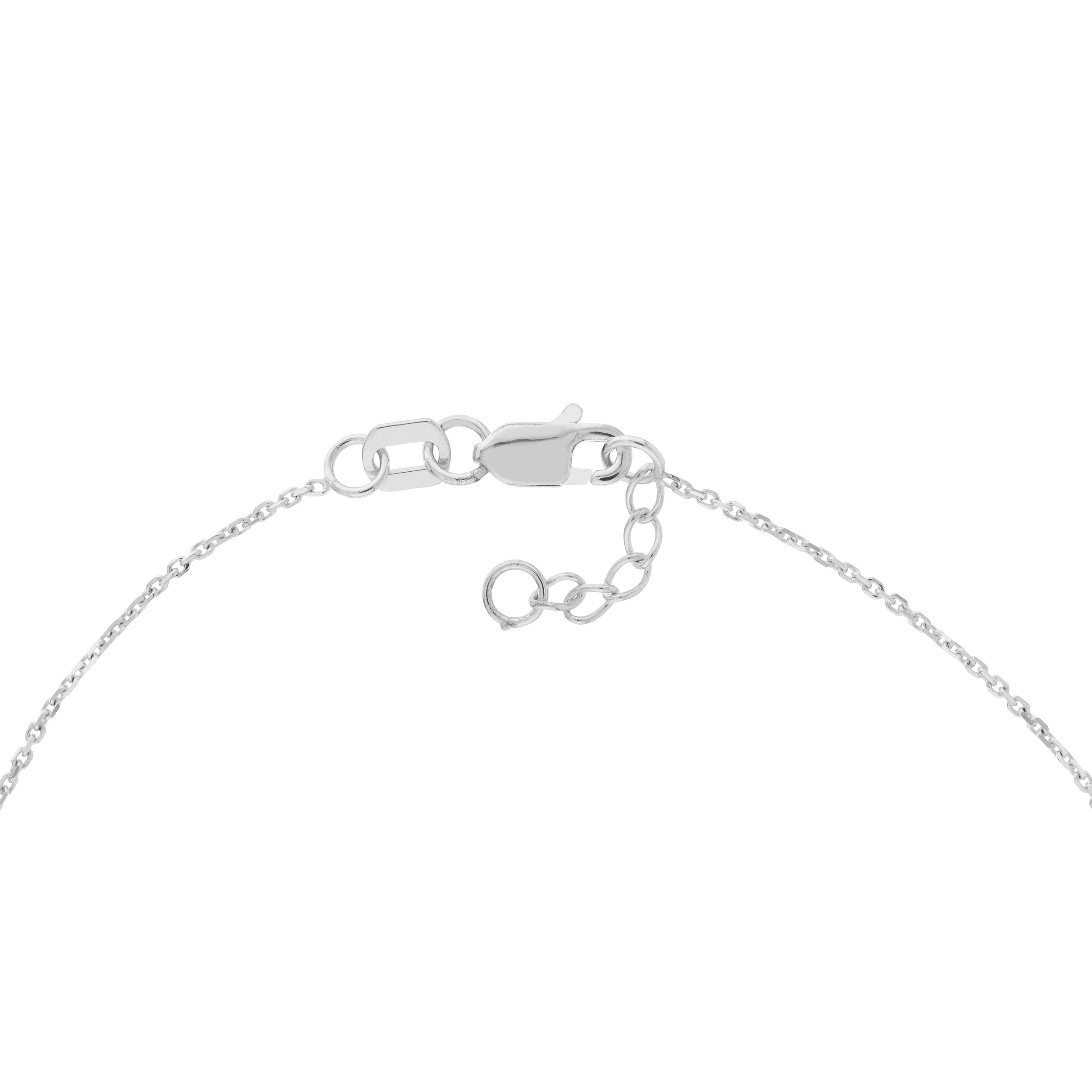Sideways Cross on Chain Adj. Bracelet