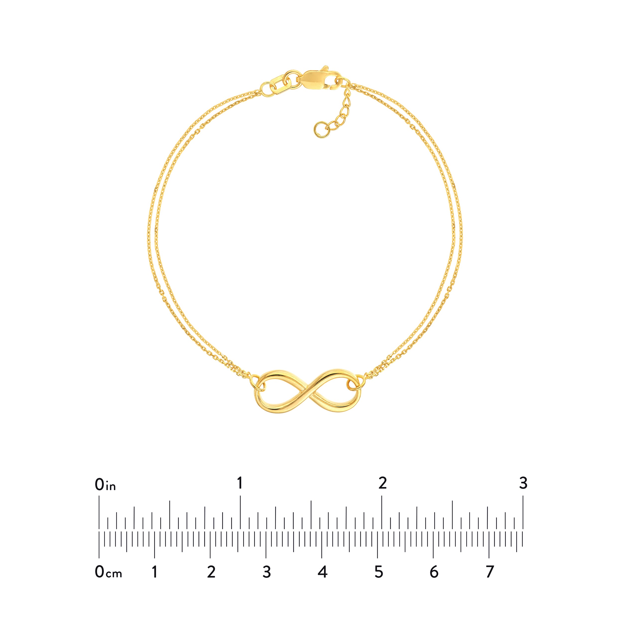 Double Strand Infinity Adjustable Bracelet