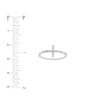 Sideways Cross Ring with 1/6tcw Diamond