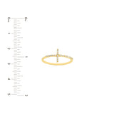 Sideways Cross Ring with 1/6tcw Diamond