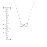 Plated Sterling Silver Infinity Necklace