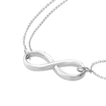 Plated Sterling Silver Infinity Bracelet