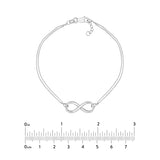 Plated Sterling Silver Infinity Bracelet