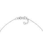Plated Sterling Silver Long CZ Cross Bracelet