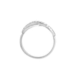 Half-CZ Infinity Ring