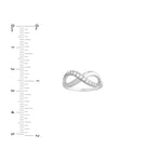 Half-CZ Infinity Ring