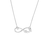 Sterling Silver Infinity Symbol Love Necklace