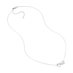 Infinity Adj. Necklace with 1/15tcw Diamond