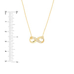 Infinity Adj. Necklace with 1/15tcw Diamond