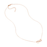 Infinity Adj. Necklace with 1/15tcw Diamond