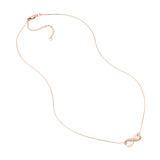 Infinity Adj. Necklace with 1/15tcw Diamond