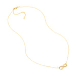 Infinity Adj. Necklace with 1/15tcw Diamond