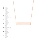 Engravable Bar & Adjustable Necklace