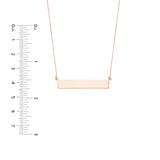 Engravable Bar & Adjustable Necklace