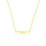 Engravable Bar & Adjustable Necklace