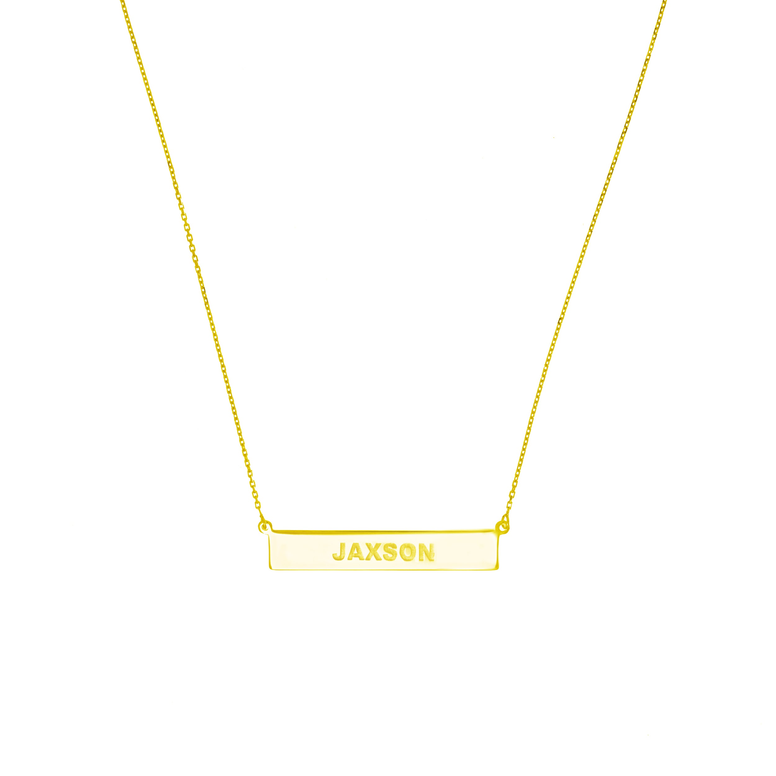 Engravable Bar & Adjustable Necklace
