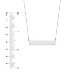 Engravable Bar & Adjustable Necklace