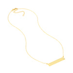 Adjustable 18 Bar Necklace with 2pt Diamond