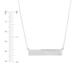 Adjustable 18 Bar Necklace with 2pt Diamond