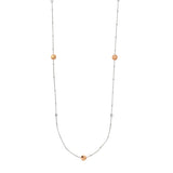 Long And Lovely R/p Bead W/cz Stat Neck