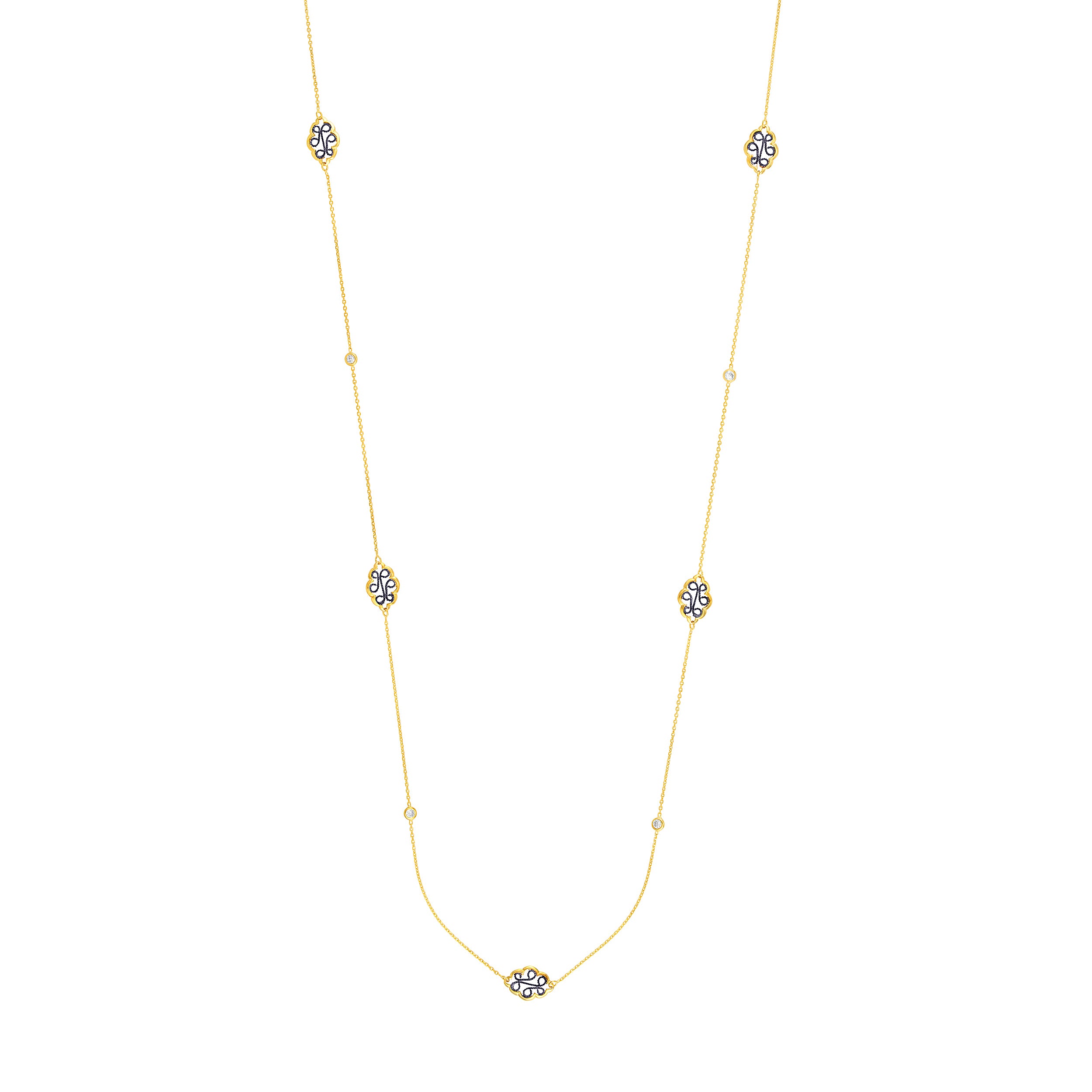 Long And Lovely Y/p Filigree And Cz Stat