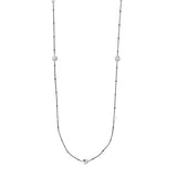 Long And Lovely Bead W/ Cz Stat Neck