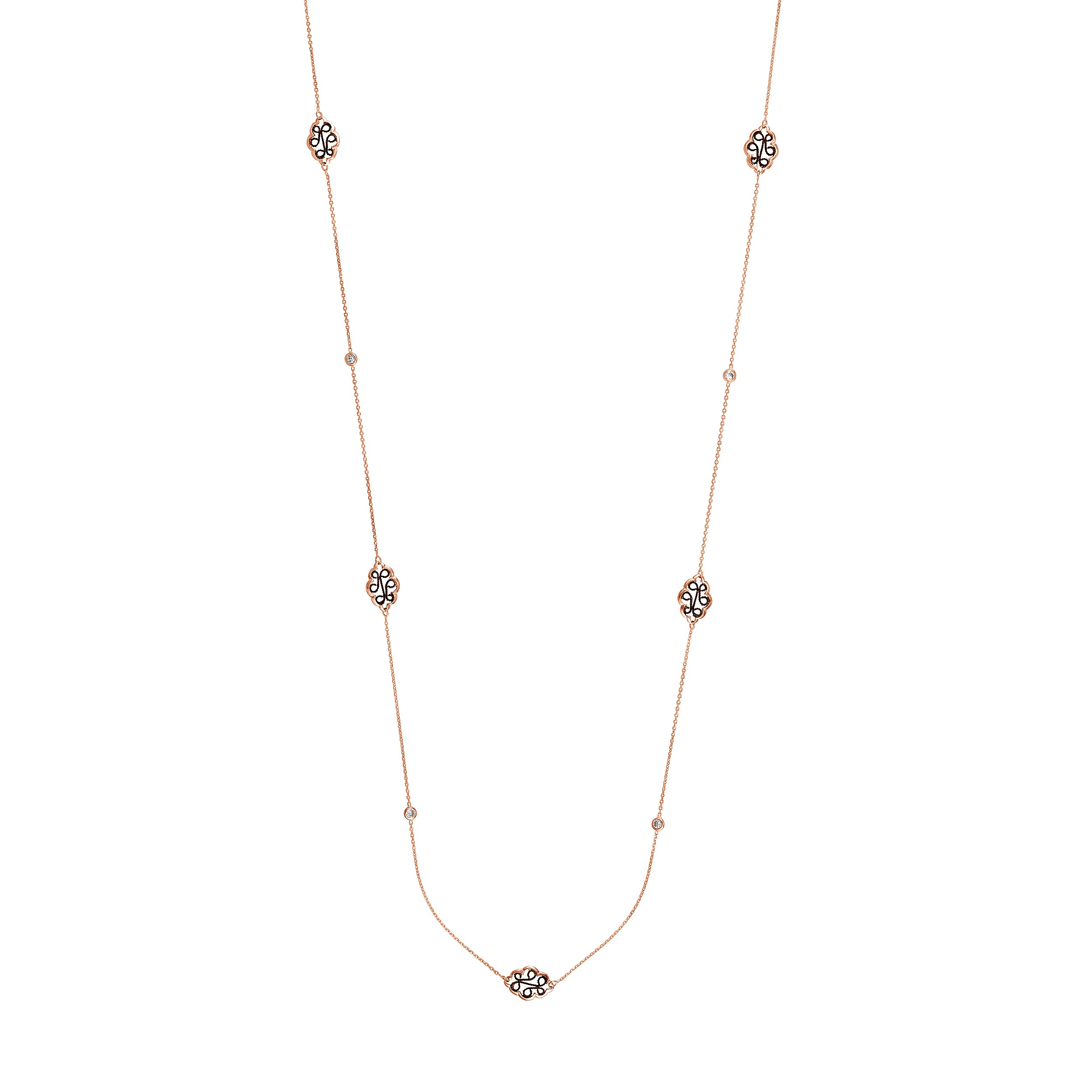 Long And Lovely R/p Filigree W/cz Stat