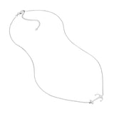 Sideways Anchor Adjustable Necklace