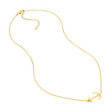 Sideways Anchor Adjustable Necklace
