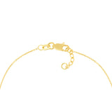 Sideways Mini CZ Cross Adjustable Bracelet