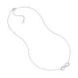 Half-CZ Infinity Adjustable Necklace