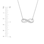 Half-CZ Infinity Adjustable Necklace