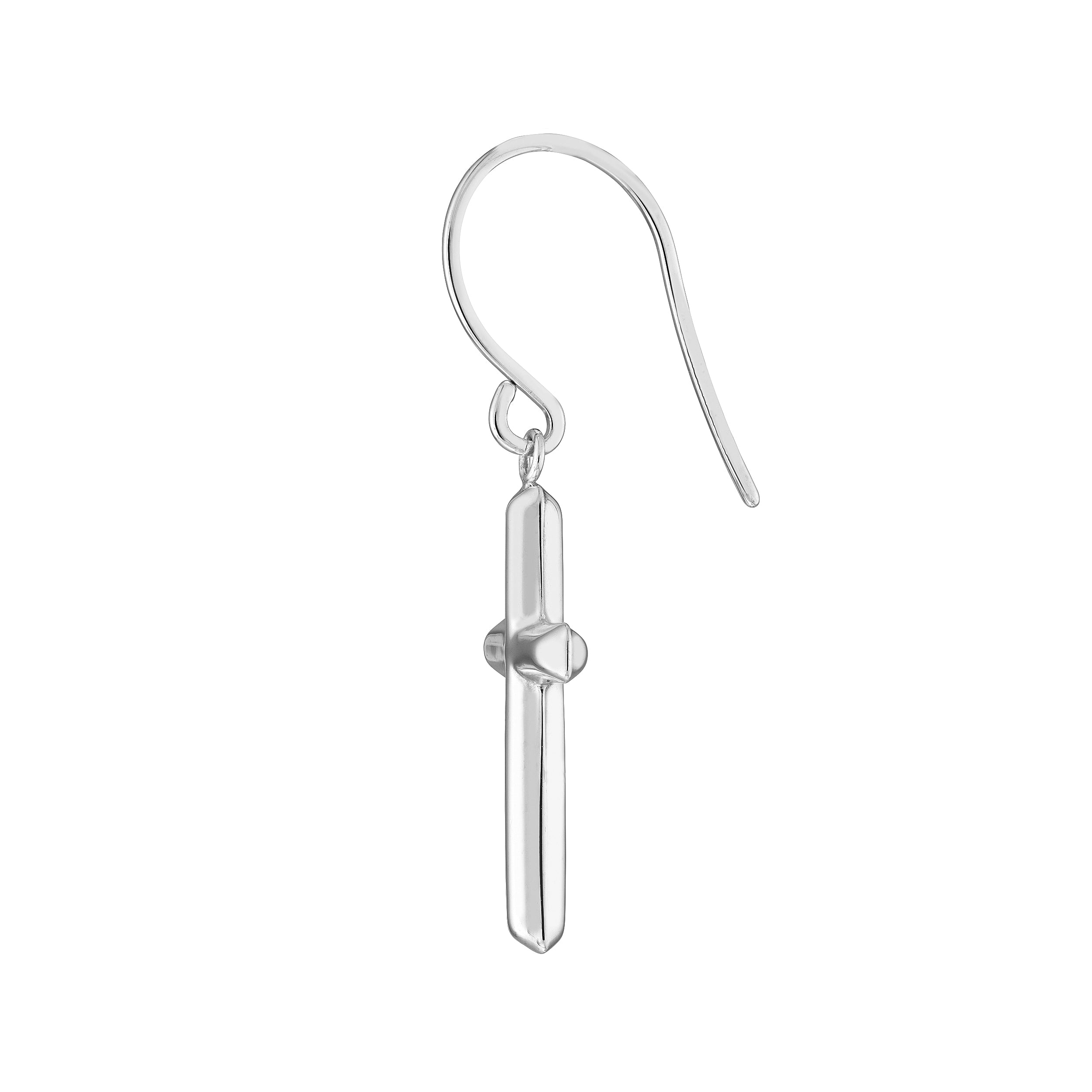 Cross Dangle Earrings on Fish Hook