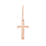 Cross Dangle Earrings on Fish Hook