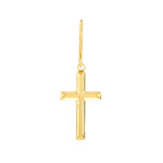 Cross Dangle Earrings on Fish Hook