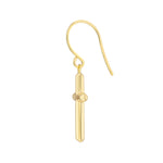 Cross Dangle Earrings on Fish Hook