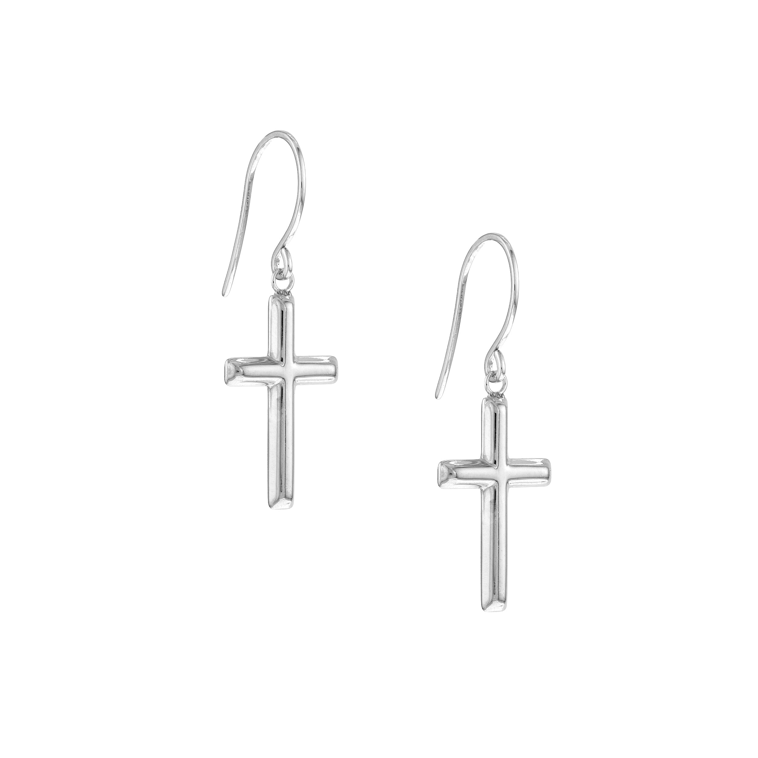 Cross Dangle Earrings on Fish Hook