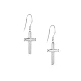 Cross Dangle Earrings on Fish Hook