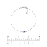 Mini CZ Evil Eye Adjustable Bracelet