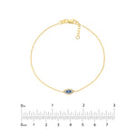 Mini CZ Evil Eye Adjustable Bracelet