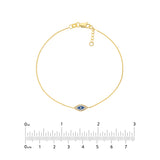 Mini CZ Evil Eye Adjustable Bracelet