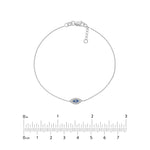 Mini CZ Evil Eye Adjustable Bracelet