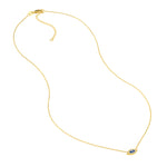 Mini CZ Evil Eye Adjustable Necklace