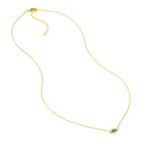 Mini CZ Evil Eye Adjustable Necklace