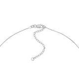 Sideways Mini CZ Heart Adjustable Necklace